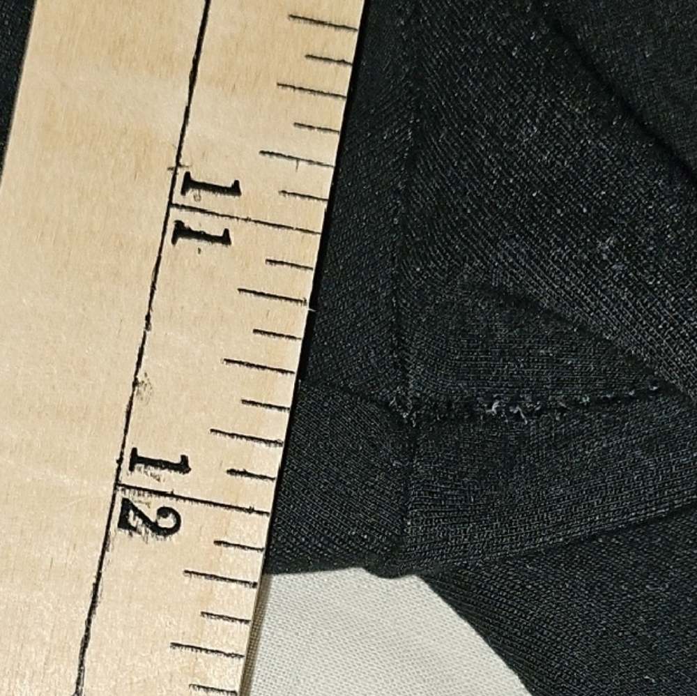 SPANX Black Skinny Ankle -Tuxedo Sequin stripe - Size L - Picture 6 of 9